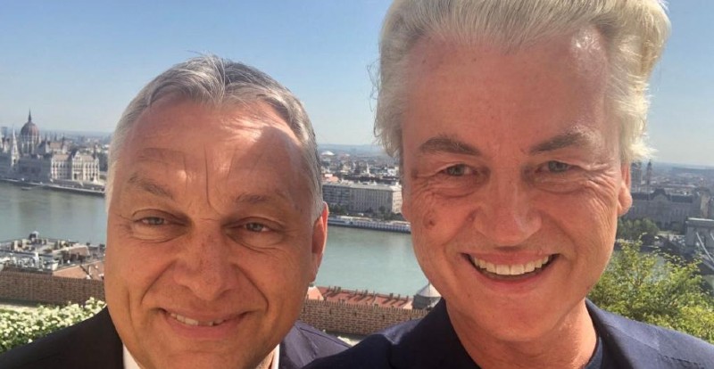 Geert Wilders és Orbán Viktor a karmelita kolostorban