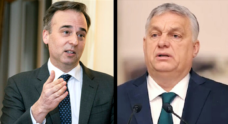 Orbán Viktor és David Pressman