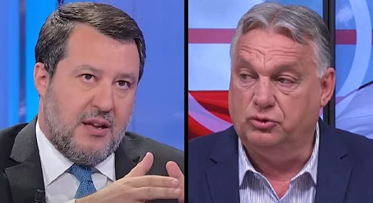 Mateo Salvini és Orbán Viktor