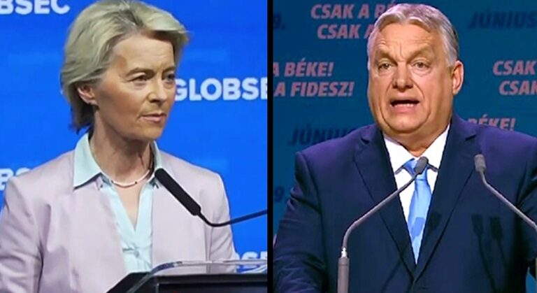 Ursula von der Leyen és Orbán Viktor, GLOBSEC