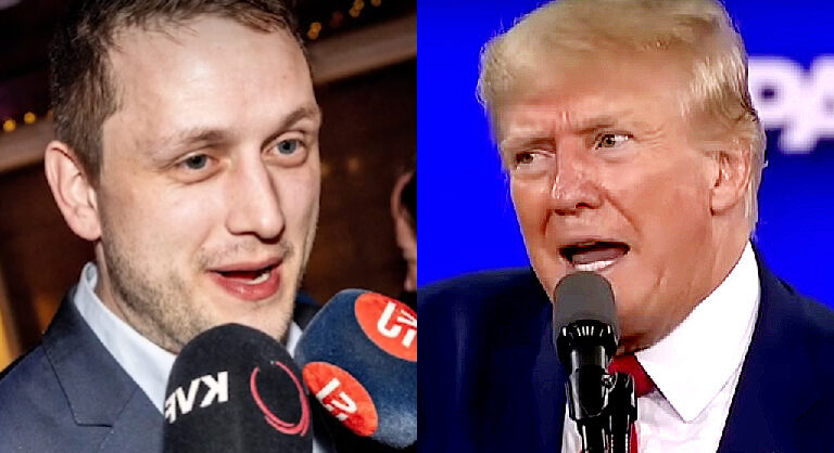 Jens-Frederik Nielsen és Donald Trump